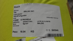 Malha Piquet Amarelo - SALDO - BMSC Têxtil