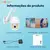 Imagem do INOVA Kit Câmera de segurança a Prova D'água sem fio gira 360° HD 1080P IP66 APP YOOSEE 110-220V