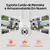INOVA Kit Câmera de segurança a Prova D'água sem fio gira 360° HD 1080P IP66 APP YOOSEE 110-220V