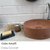 Cuba redonda Amalfi em Concreto Natural com Ralo - comprar online