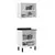 Balcão + Aéreo em Aço 4 Portas 2 Vidros 70cm - FLORENÇA - Itatiaia - comprar online