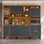 kit Cozinha MDP 8 portas 3 Gavetas 220cm - NÁPOLES - Itatiaia - comprar online