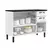 Balcão de Cozinha em Aço 3 Portas e 2 Gavetas 120cm - NEW PREMIUM - Itatiaia - comprar online