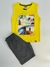 Conjunto Infantil Masculina com Regata e Bermuda Moletinho