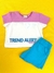 Conjunto Infantil Feminino com Cropped e Short