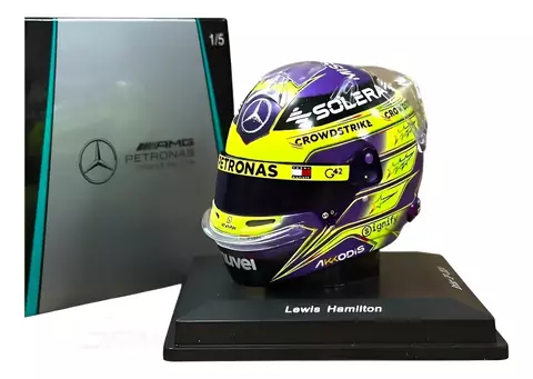 Miniatura Capacete Lewis Hamilton British Gp 2024