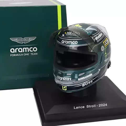 Miniatura Capacete Lance Stroll 2024 Spark Fórmula 1 - comprar online