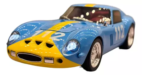 Miniatura Ferrari Gto 250 Escala 1/32 Azul Som E Led
