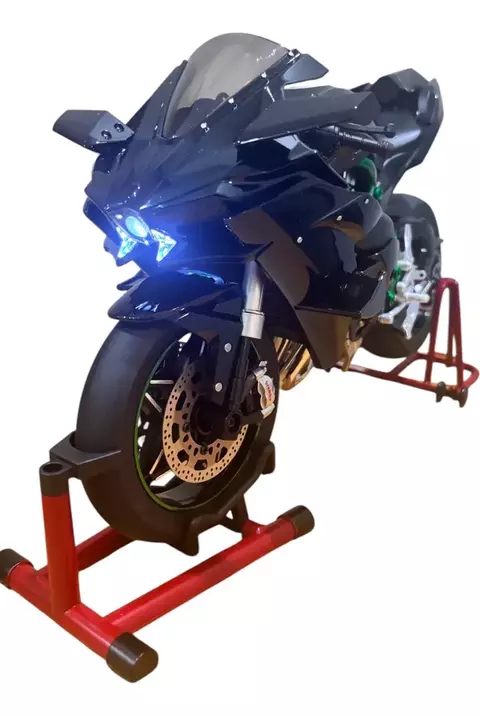Miniatura Moto Gigante Kawasaki Ninja H2r 1/6 31cm Som/led Preto