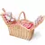 Cesto de Picnic Madely Xadrez Vermelho