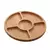Petisqueira Round – Bambu com 5 Divisórias 25x25x1,6cm 2/2