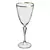 Taças para Água Elizabeth – Jogo com 6 Unidades em Cristal Ecológico Decorado com Borda Dourada 350ml na internet