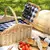 Cesto de Picnic Madely Xadrez Marinho - The Cozy Home