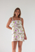 Vestido babado tropical
