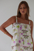 Vestido babado tropical - comprar online