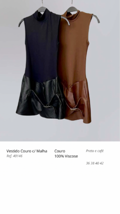 Vestido Couro - comprar online
