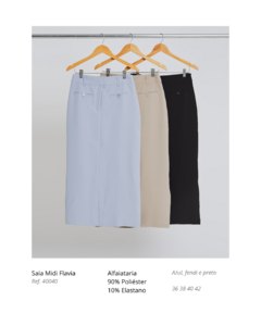 Saia Midi Flávia - comprar online