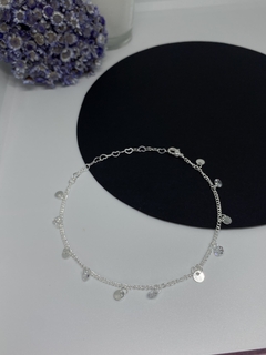 Pulseira zircônias e medalhinhas - comprar online