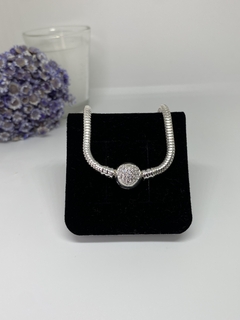 Pulseira para Berloques - Coração Cravejado - comprar online