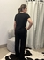 Conjunto calça e blusa em tricô na internet