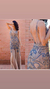 Vestido Longo Azul Bordado FA21104