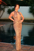 Vestido Longo Tule Todo Bordado FA006