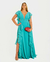 Vestido de Festa Liso Tiffany com Fenda