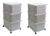 Cajonera Ratan Con 3 Cajones C/ruedas X 2 Unidades