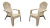 Imagen de Sillones Reposeras X2 Sillon Country Plastico Colombraro