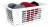 Cesto/canasto Rectangular Apilable Encastrable N2 Colombraro Color Blanco
