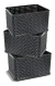 Set X3 Cestos Organizadores Ratan Mini Chico Alto Colombraro - tienda online