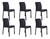 Silla Plastica Simil Ratan Alex Art. 5404 X 6 U. Colombraro