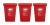 Imagen de Cesto Residuos Reciclado 55 Lts Tapa Plana X 3u Colombraro
