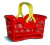 Cesto Shopping Rectangular Con Manija Art 1906 Colombraro