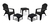 Sillon C/apoyapie Country X2+ Mesita Barcelona - Colombraro - comprar online
