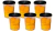 Imagen de Contenedor/tarro Ring Star X 1000 Ml A Rosca X 6u Colombraro