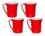 Taza/jarrito Mug Duo Bicolor C/asa Art 5114 X 4u Colombraro