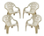 4 Sillones Reposera Jardin Monaco Colombraro