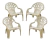 4 Sillones Reposera Jardin Monaco Colombraro