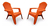 Sillones Reposeras X2 Sillon Country Plastico Colombraro - tienda online