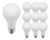 Kit 10x Lâmpada LED Bulbo E27 9W - 6500K Bivolt (Branco Frio)