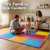 Kit 16 Peças Tatame Modular EVA 50x50cm 10mm Infantil Academia Piso Protetor Colorido Chão Tapete Casa - comprar online