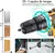Conjunto furadeira elétrica sem fio com 2 baterias, Kit Professional na internet