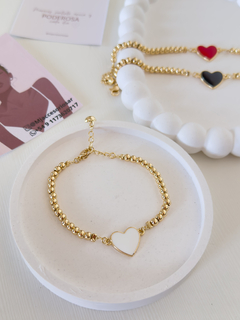 PULSERA BALINES CORAZÓN - Mjaccesorios