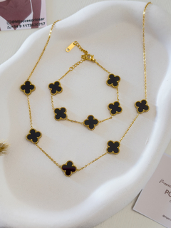 SET BLACK PULSERA + CADENA - comprar online