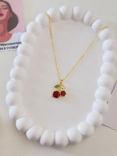 CADENA CEREZA DIJE GRANDE - tienda online