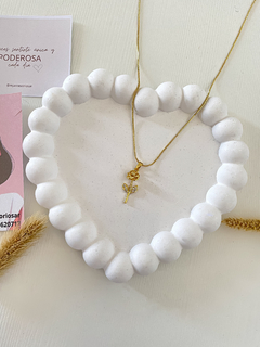 CADENA DIJE ROSA - comprar online