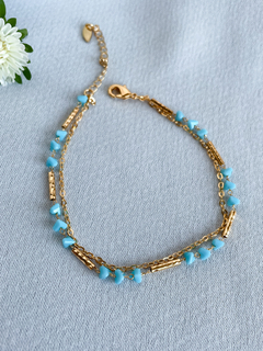 PULSERAS DE TOBILLO TURQUESA