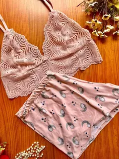 BABYDOLL SUEDE RENDA