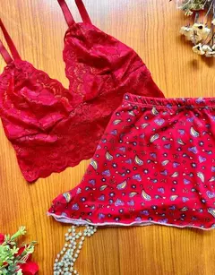 BABYDOLL SUEDE RENDA